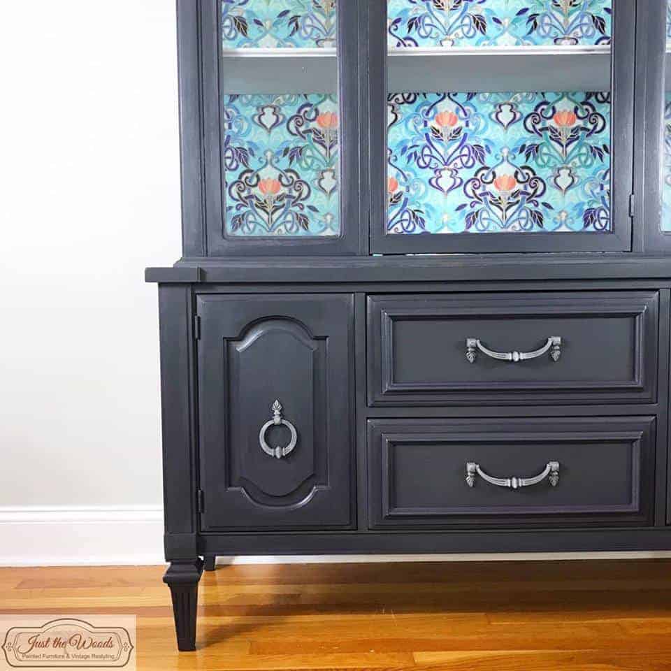 How To Make Your Painted China Cabinet Amazing With Decoupage