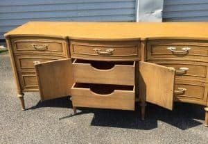 unfinished-vintage-buffet, vintage furniture, wood furniture, nyc, staten island, decoupage