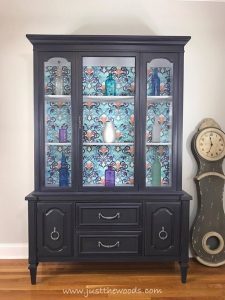 How To Make Your Painted China Cabinet Amazing With Decoupage