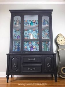 vintage-painted-china-cabinet, painted china cabinet, new york, shabby chic, vintage furniture, painted furniture