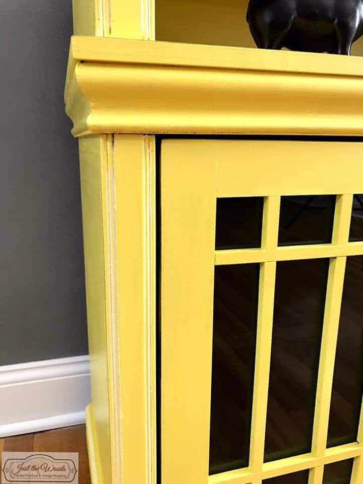 Painted Media Console in Sunshine Yellow by Just the Woods
