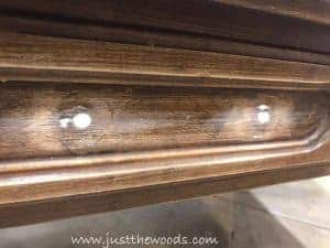 wood-filled, magic mod, texture, wood filler, painted furniture, vintage furniture