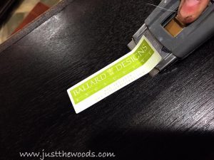 ballard-designs, remove sticker, painted furniture, ballard designs bench