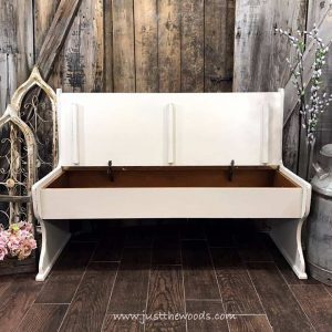 bench-with-storage, painted bench, painted bench ideas, wooden bench, farmhouse table bench