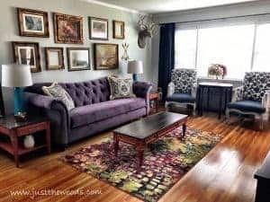 bold-colorful-room, Bursting with Color Living Room Makeover, just the woods, staten island, interior design, new york