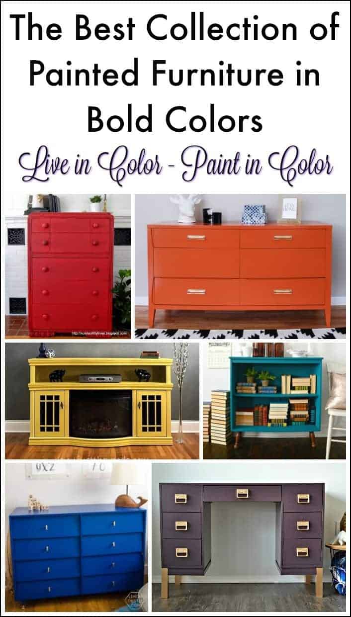 bold-painted-furniture, painted furniture, bold colors, colorful painted furniture