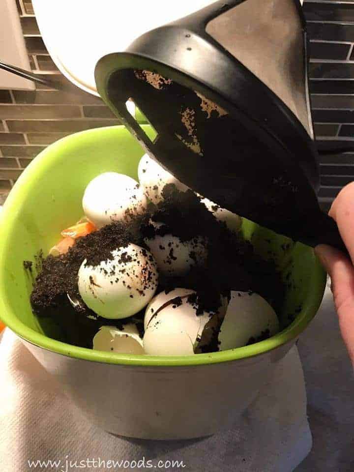 Coffee Grind Compost for the Garden by Just the Woods