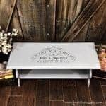 How to Transform a Painted Bench with French Stencil