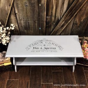 Painted Bench With French Stencil By Just The Woods