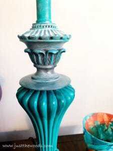 layered-painted-lamps, how to paint lamps, painted lamps, painting lamps, paint a metal lamp