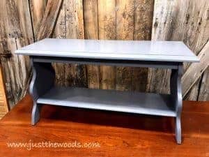 painted-slate-first, pure home paint, gray paint, chalk paint, french bench, french stencil