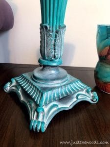 painted lamps, how to paint lamps, chalk painted lamps
