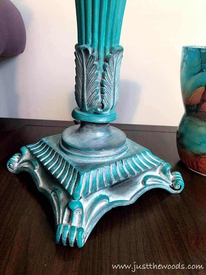 painted lamps, how to paint lamps, chalk painted lamps