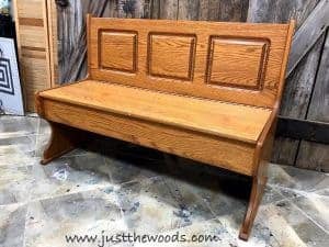 unfinished-wood-storage-bench, painted bench, painted furniture, farmhouse, wooden storage bench