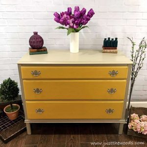 yellow dresser