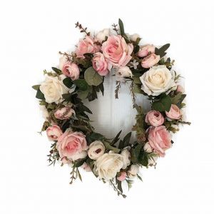 pink-peonies-door-wreath, door decor, floral wreath, staten island