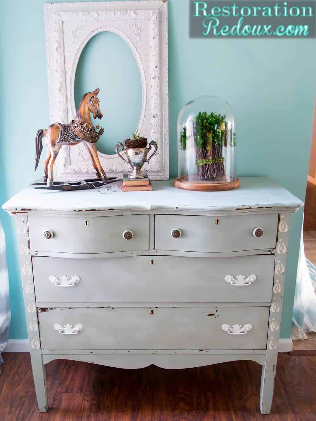 stenciled-painted-antique-dresser