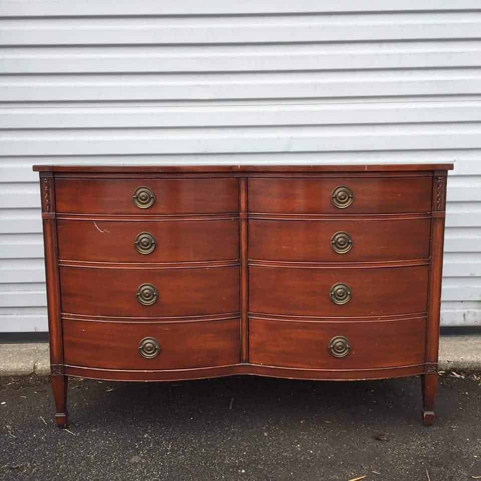 drexel, drexel dresser, vintage dresser, vintage furniture, painted dresser