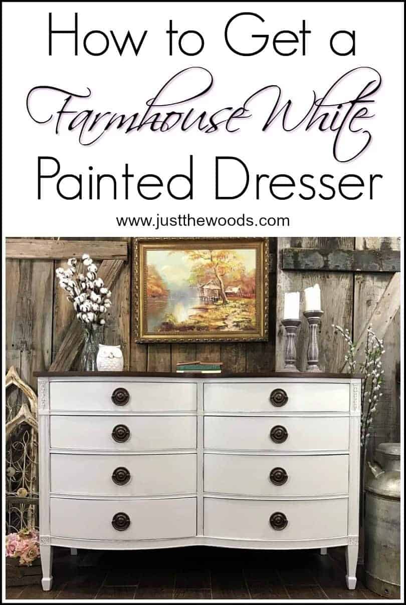 How to Get Farmhouse White Painted Furniture by Just the Woods