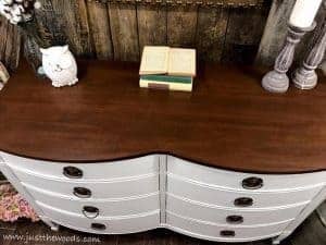 farmhouse-wood-stain-dresser, chestnut wood stain