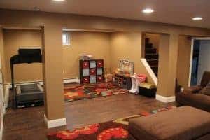 finished-basement-play-area, finished basement before and after, basement makeover ideas