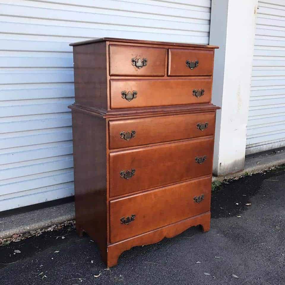 How to Paint a Masculine Blue Dresser for a Man by Just the Woods