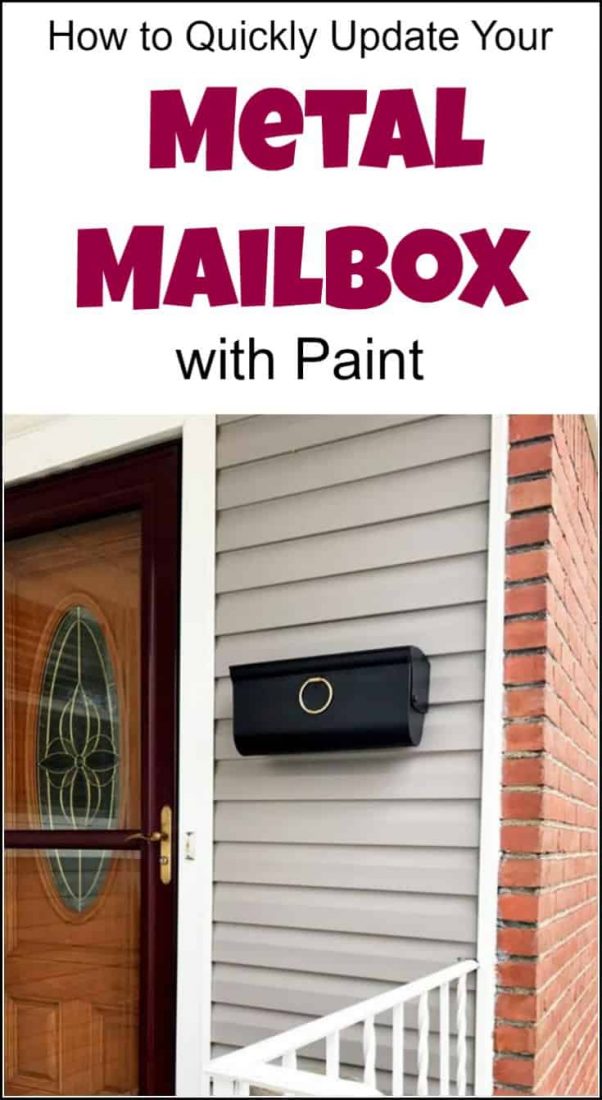 How to Quickly Update Your Metal Mailbox with Paint. How to prep and paint an old metal mailbox. Even rusted metal mailboxes can be revived. | paint mailbox | paint metal | mailbox paint | diy mailbox | painted mailbox ideas | painted mailbox | handpainted mailboxes | mailbox makeovers | mailbox makeover