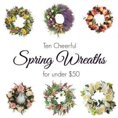 Ten Cheerful Spring Wreaths Under $50