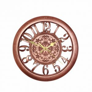 copper-wall-clock, copper decor, home accents