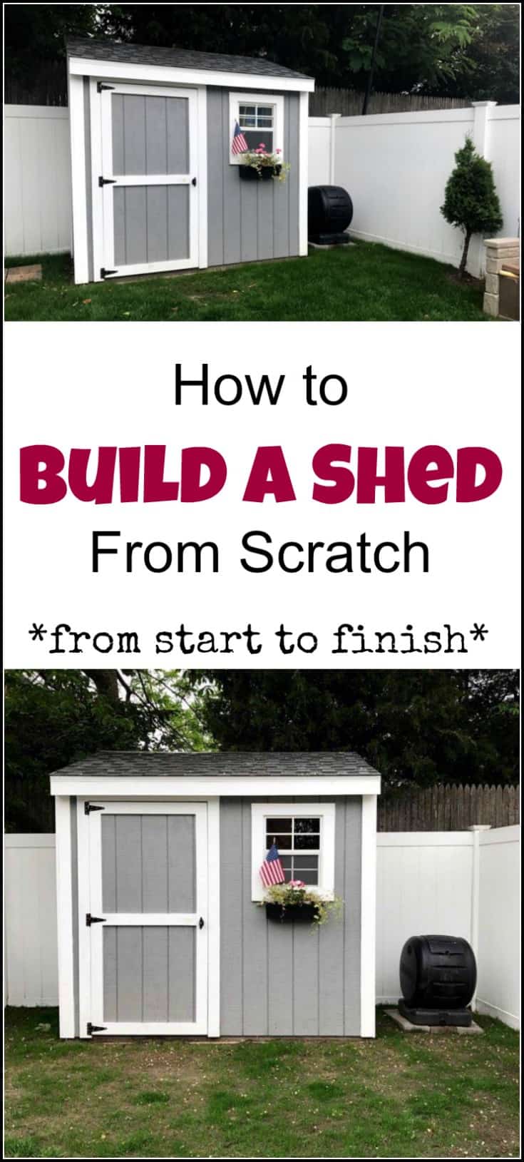 how to build a shed from scratch by just the woods