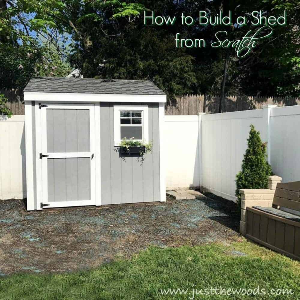 how to build a shed from scratch by just the woods