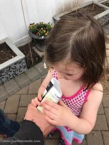 carrot-seels, gardening with kids