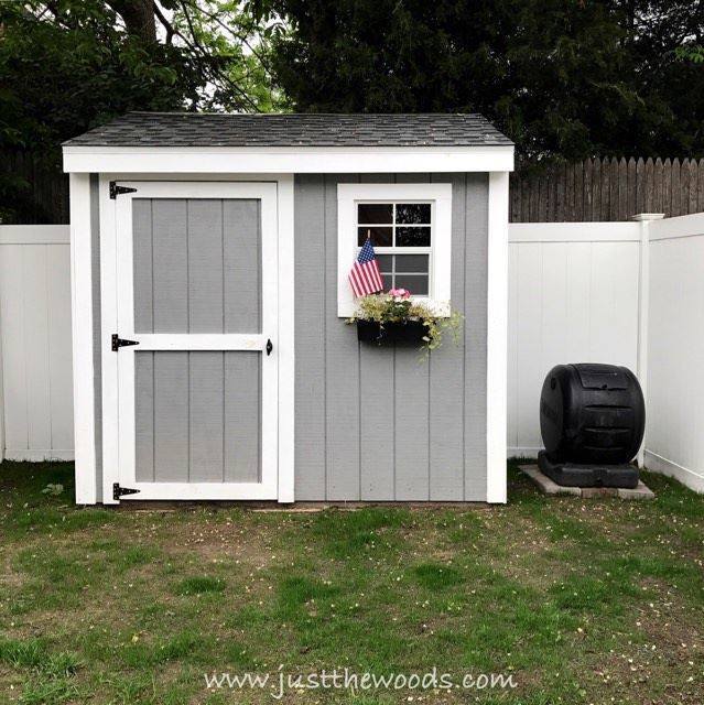 how to build a shed, completed shed