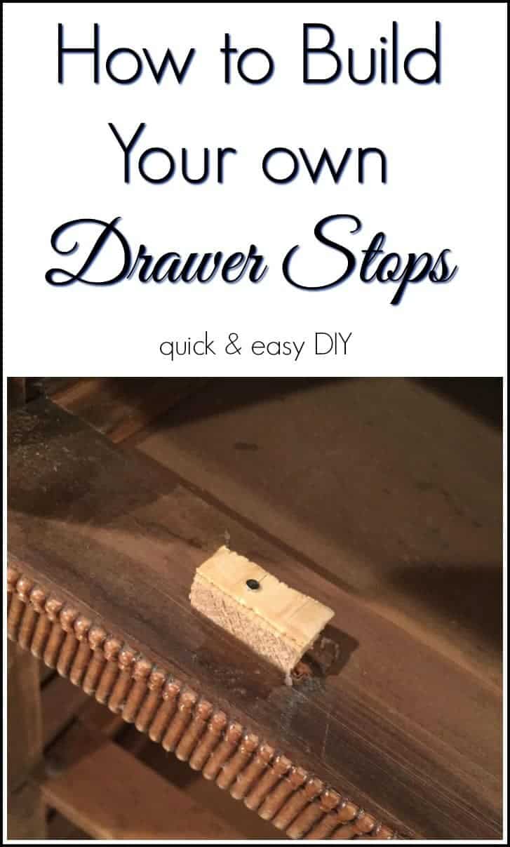 Quick and Easy DIY Drawer Stoppers