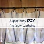 Super Easy DIY No Sew Curtains