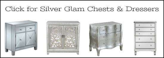 silver dressers, glamorous furniture, silver dresser