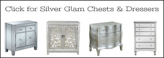 silver dressers, glamorous furniture, silver dresser