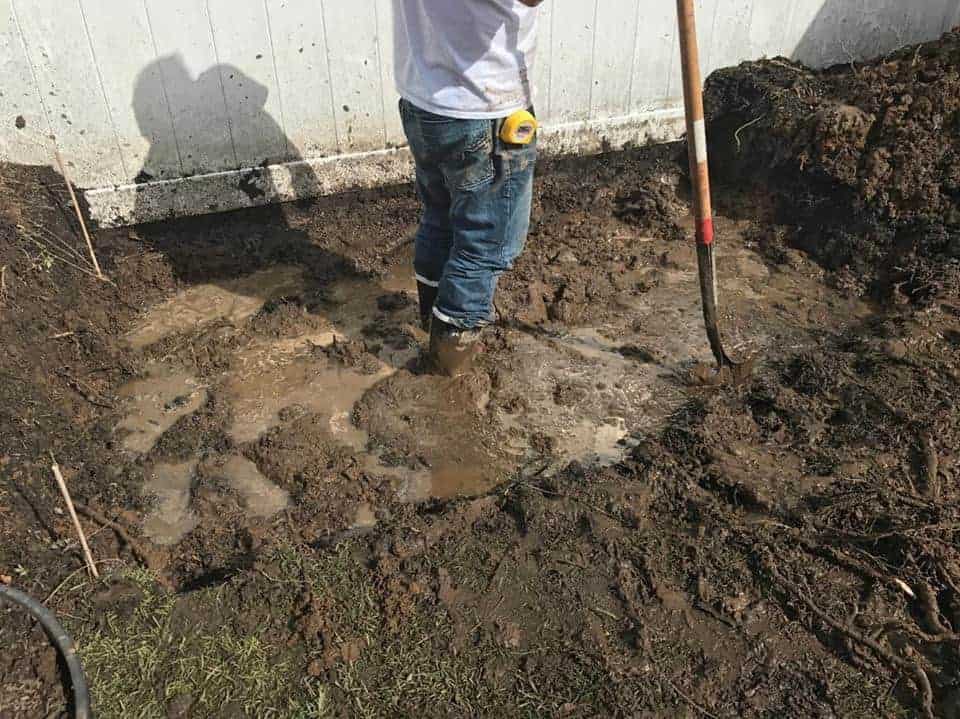 mush-mud, how to build a shed in the rain