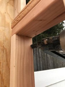 nail-framed-walls-together, how to build a shed from scratch