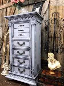 standing-jewelery-chest, staging props, home decor, jewelery armoire, staging furniture