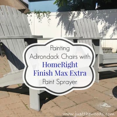 Painting Outdoor Adirondack Chairs with HomeRight Finish Max Extra