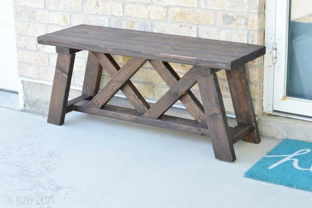 diy benches, diy porch bench ideas, porch benches, diy patio bench