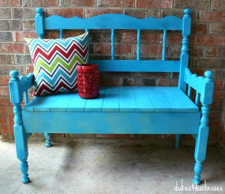 headboard bench, how to build a bench, bench from headboard, build wooden bench, diy benches