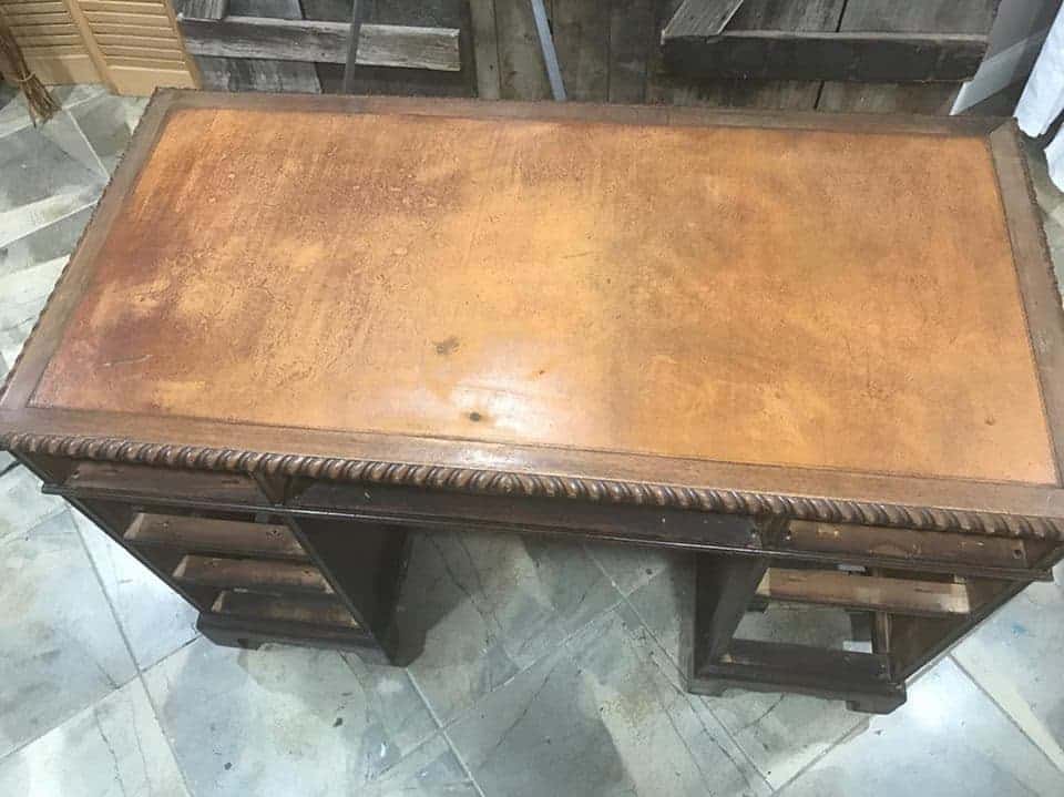 How to Save the Leather Top on a Vintage Desk