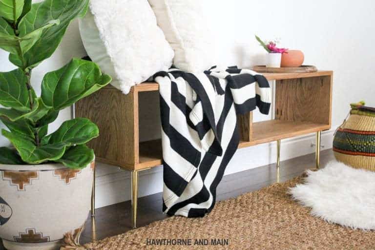 simple diy bench, easy diy bench plans, diy benches, how to make a wooden bench