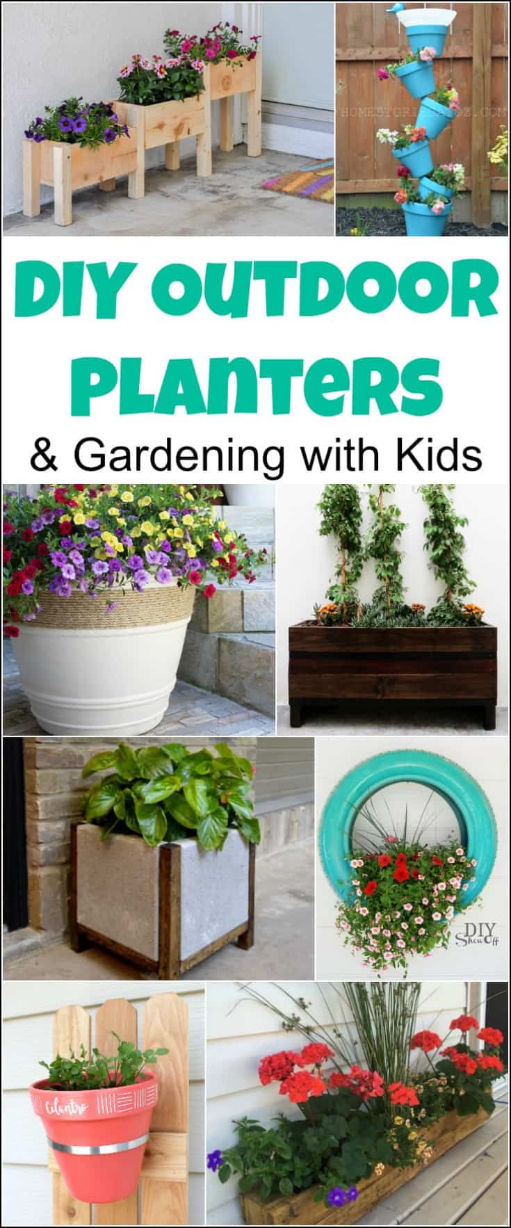 Simple backyard gardening, garden with kids, growing vegetables and raised garden beds in a small city backyard. 20 DIY outdoor planters. Outdoor planter, outside planters, outdoor plant containers, outdoor plant containers, outdoor garden pots, outdoor planter pots, outdoor plant pots, garden planters, outdoor pots and planters, decorative outdoor planters