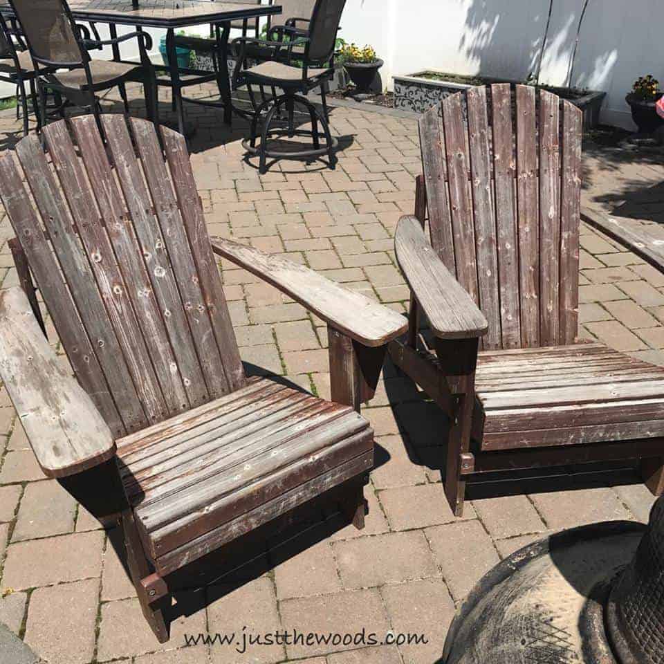 Worn Adirondack Chairs 