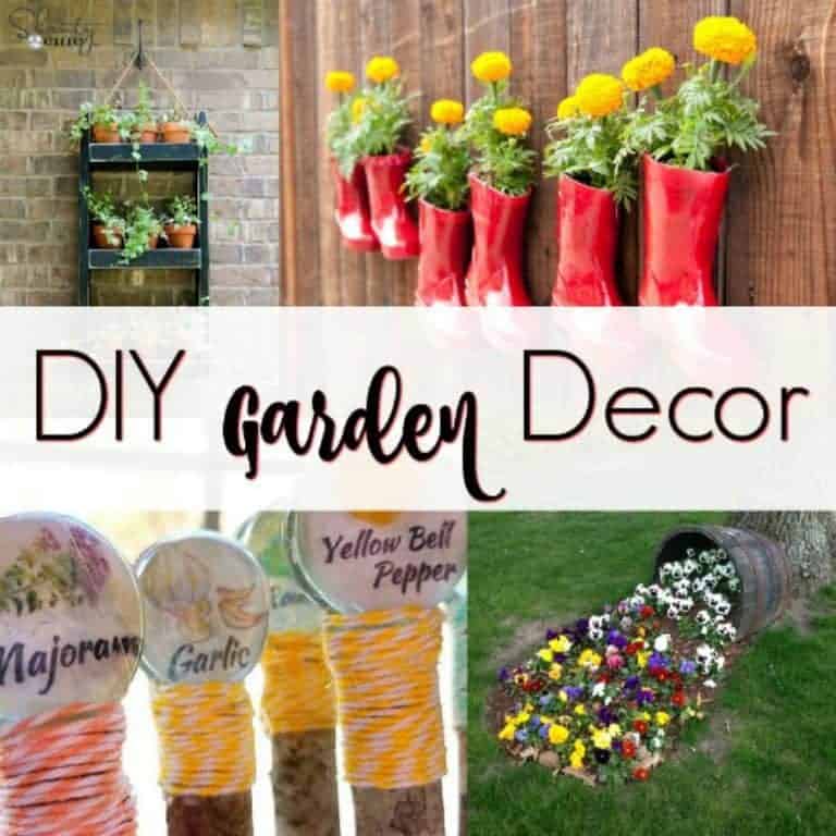Awesome and creative DIY garden decor. Sprucing up your garden can be easy and fun with these DIY garden decor ideas.