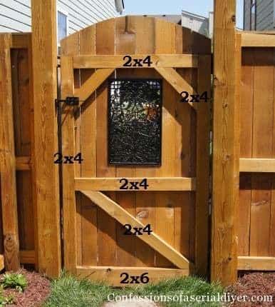 build a gate, how to build a gate, wooden gate, tutorial, confessions of a serial diyer