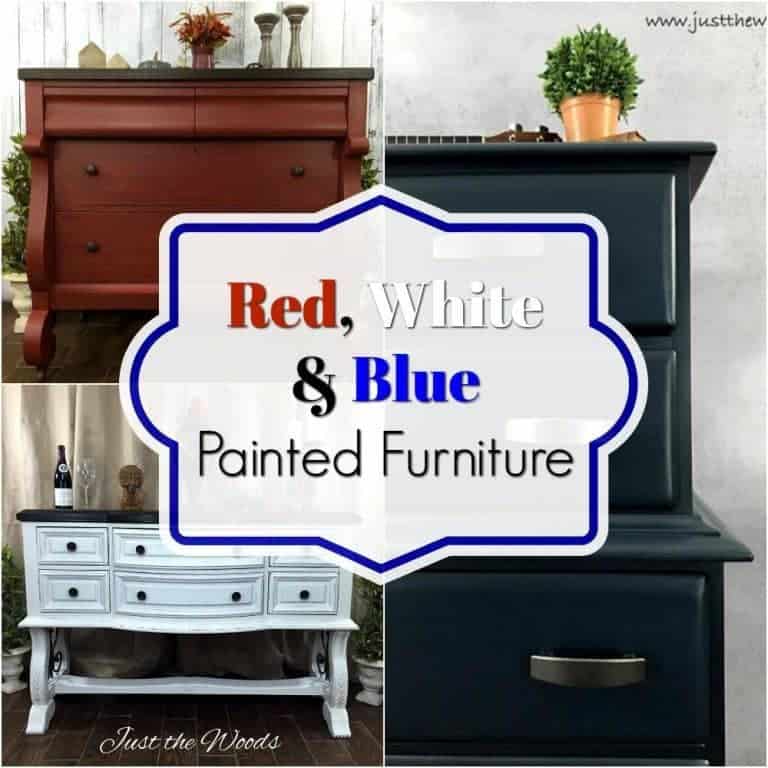 Red, White & Blue Painted Furniture